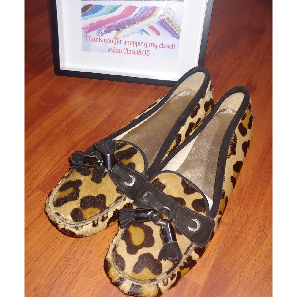 Vintage St. John leopard loader flats SZ 7